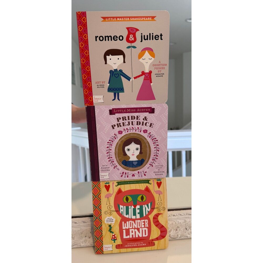 BabyLit Little Master Shakespeare Little Miss Austen Little Master Carroll Books